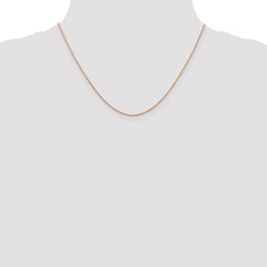 14K Rose Gold 18 inch .7mm Ropa with Spring Ring Clasp Chain