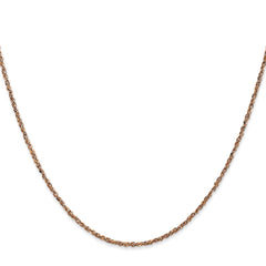 14K Rose Gold 20 inch  1.7mm Ropa with Lobster Clasp Chain