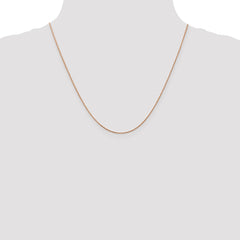 14K Rose Gold 20 inch .85mm Diamond-cut Spiga with Lobster Clasp Chain