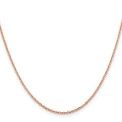 14K Rose Gold 18 inch 1.8mm Diamond-cut Cable with Lobster Clasp Chain