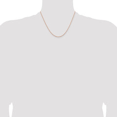 14K Rose Gold 18 inch 1.8mm Diamond-cut Cable with Lobster Clasp Chain