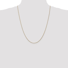 14K Rose Gold 24 inch 1.05mm Diamond-cut Spiga with Lobster Clasp Chain