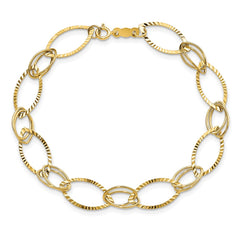 14K Fancy Link Bracelet