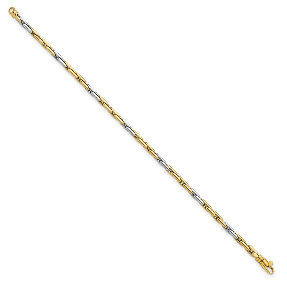 14K Two-Tone Polished Fancy Link Bracelet