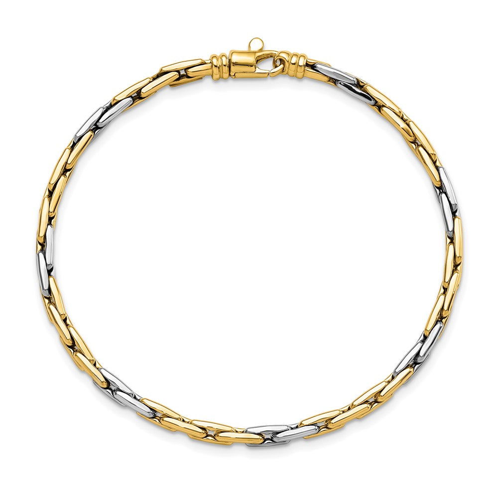 14K Two-Tone Polished Fancy Link Bracelet