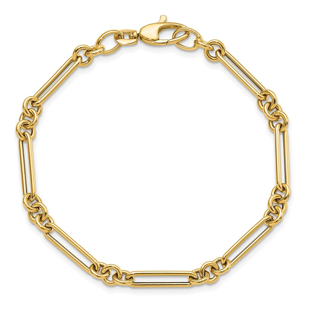 14K Polished Fancy Link Bracelet