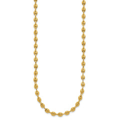 14K Polished 4.5mm Fancy Link 18 inch Necklace