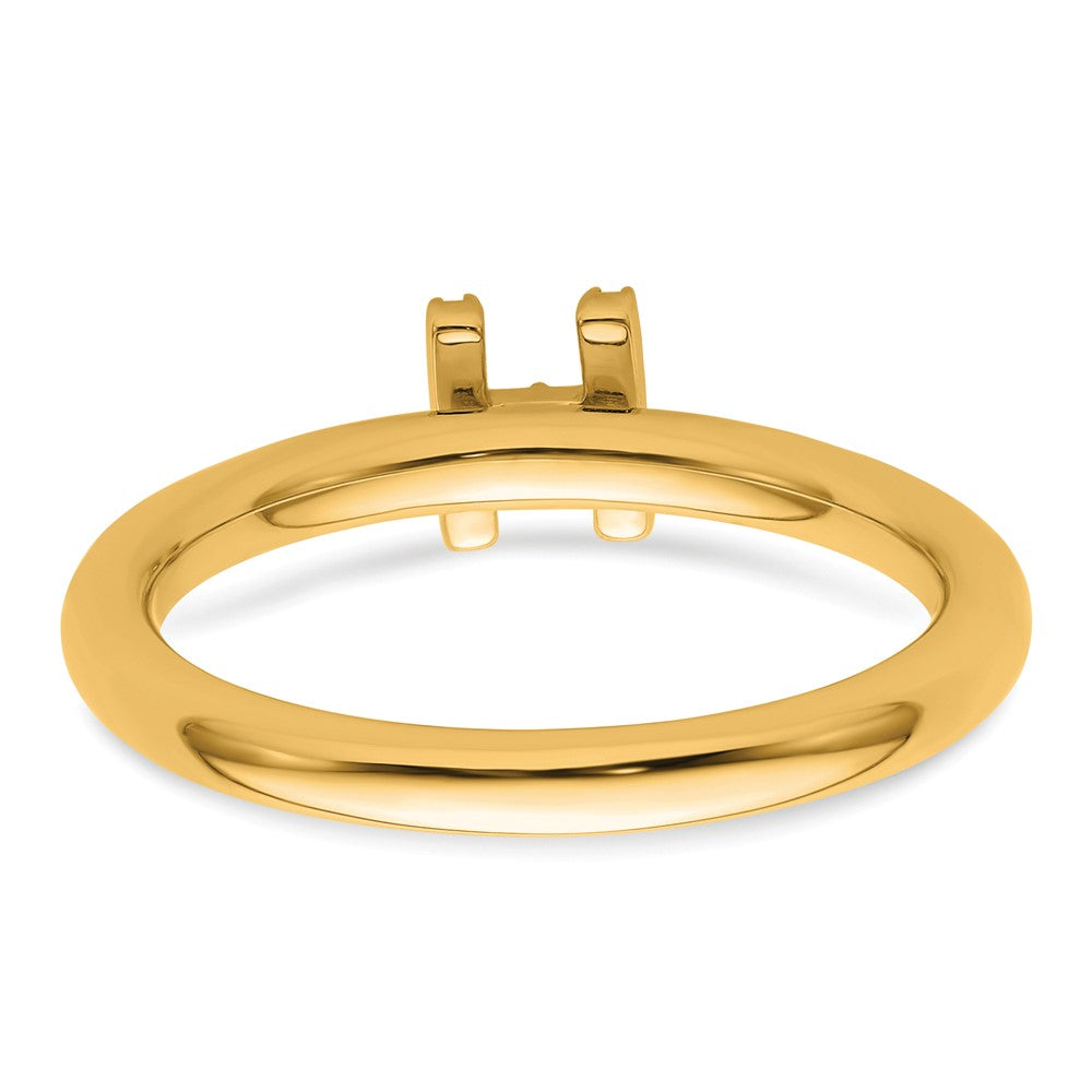 14K Stackable Diamond Initial H Ring