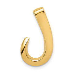 14k Polished Slide Fits up to 6mm Regular/8mm Fancy or Reversible Omega - 3