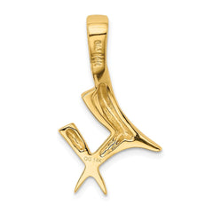 14k Polished Slide Fits up to 6mm Regular/8mm Fancy or Reversible Omega - 4