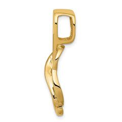 14k Polished Slide Fits up to 4mm Regular/6mm Fancy or Reversible Omega - 3