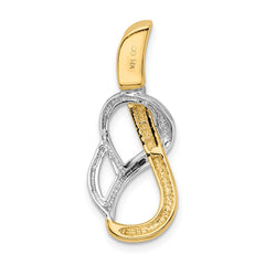 14k Polished Slide Fits up to 4mm Regular/6mm Fancy or Reversible Omega - 3