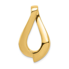 14k Polished Slide Fits up to 8mm Regular/10mm Fancy or Reversible Omega - 3