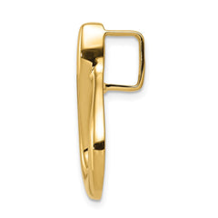 14k Polished Slide Fits up to 4mm Regular/6mm Fancy or Reversible Omega - 2