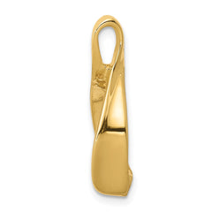 14k Polished Slide Fits up to 2mm Regular/4mm Fancy or Reversible Omega - 3