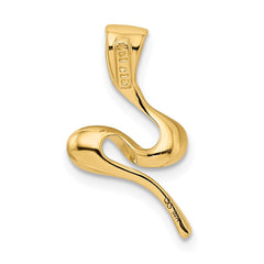 14k Polished Slide Fits up to 2mm Regular/4mm Fancy or Reversible Omega - 4