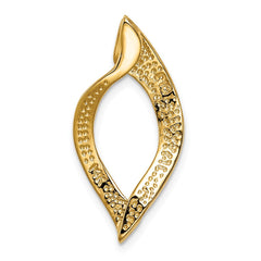 14k Polished Slide Fits up to 8mm Regular/10mm Fancy or Reversible Omega - 2