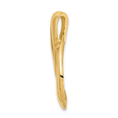 14k Polished Slide Fits up to 2mm Regular/6mm Fancy or Reversible Omega - 2