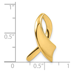 14k Polished Slide Fits up to 2mm Regular/6mm Fancy or Reversible Omega - 3