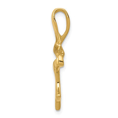 14k Polished Slide Fits up to 2mm Regular/6mm Fancy or Reversible Omega - 4