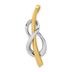 14k Polished Slide Fits up to 2mm Regular/3mm Fancy or Reversible Omega - 3