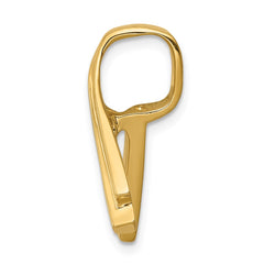 14k Polished Slide Fits up to 6mm Regular/Fancy/Reversible Omega - 3