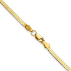 14k 2.5mm Silky Herringbone Chain - 2