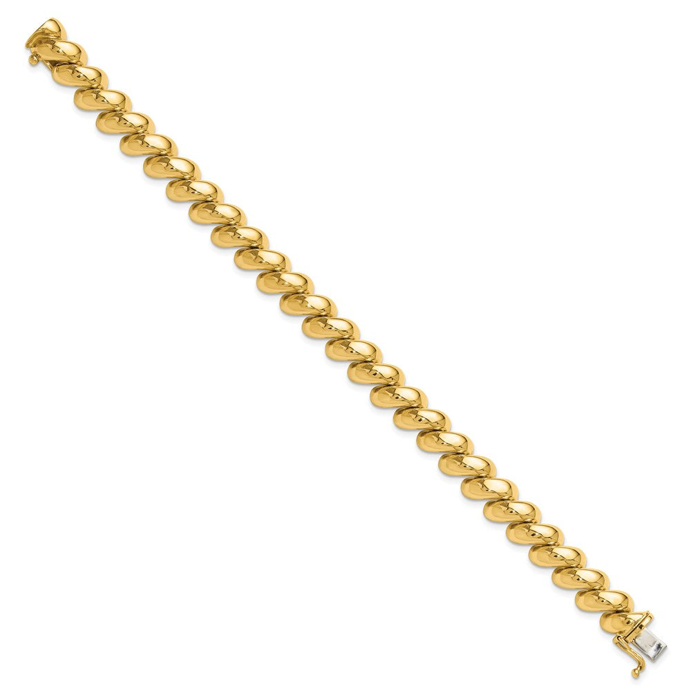 14k Polished 10mm 7 inch San Marco Bracelet