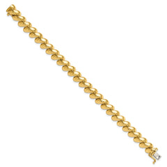 14k Polished 10mm 7 inch San Marco Bracelet