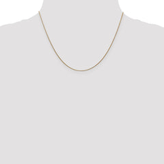 14K 18 inch .8mm Round Snake with Lobster Clasp Chain