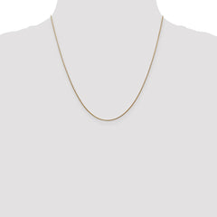 14K 20 inch .8mm Round Snake with Lobster Clasp Chain