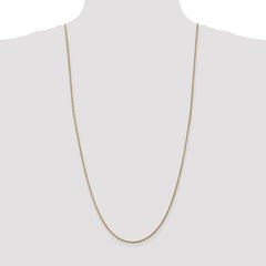 14K 30 inch 1.6mm Round Snake Lobster Clasp Chain