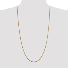 14K 30 inch 1.85mm Round Snake Lobster Clasp Chain