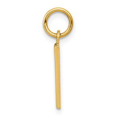 14k Small Polished Number 1 Charm - 2