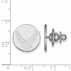 Sterling Silver Rhodium-plated LogoArt U.S. Air Force Lapel Pin
