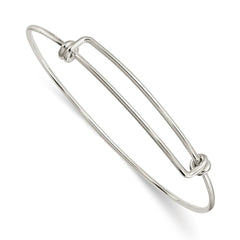 Sterling Silver 1.65mm Wire Expandable Bangle