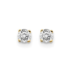 14ky .20ct. I2 K-L Diamond Stud Push-on Post Earrings