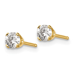 14ky .30ct. I2 K-L Diamond Stud Push-on Post Earrings