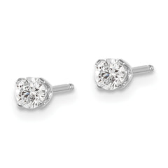 14kw .30ct I2 K-L Diamond Stud Push-on Post Earrings