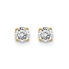 14ky .40ct. I2 K-L Diamond Stud Push-on Post Earrings