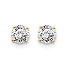 14ky .70ct. I2 K-L Diamond Stud Push-on Post Earrings