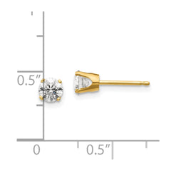 14ky .70ct. I2 K-L Diamond Stud Push-on Post Earrings