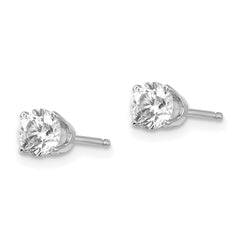 14kw .75ct I1 J-K Diamond Stud Push-on Post Earrings