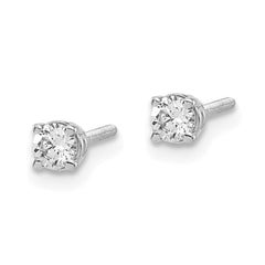 14kw .20ct VS2/SI1 G-I Diamond Stud Thread on/off Post Earrings