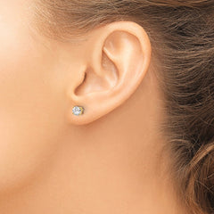 14ky .70ct. SI3 G-I Diamond Stud Thread on/off Post Earrings