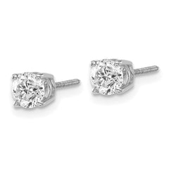 14kw .95ct VS2/SI1 G-I Diamond Stud Thread on/off Post Earrings