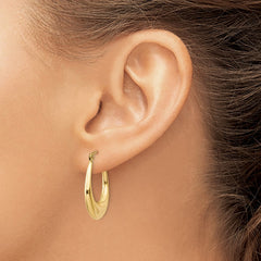 14k Polished Hoop Earrings - 5