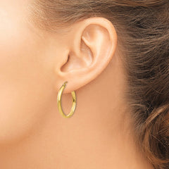 14k Polished Hoop Earring - 13