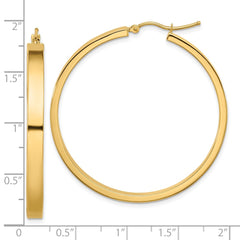 14k Polished Hoop Earring - 12