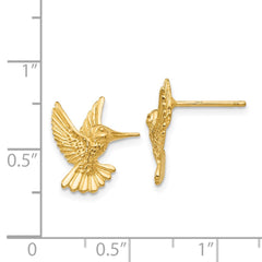 14k Hummingbird Post Earrings - 2